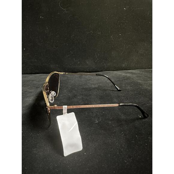 Bebe Women’s Oversized Shield Sunglasses –Gold Metal w Rhinestone Accents –(NWT) main image 5